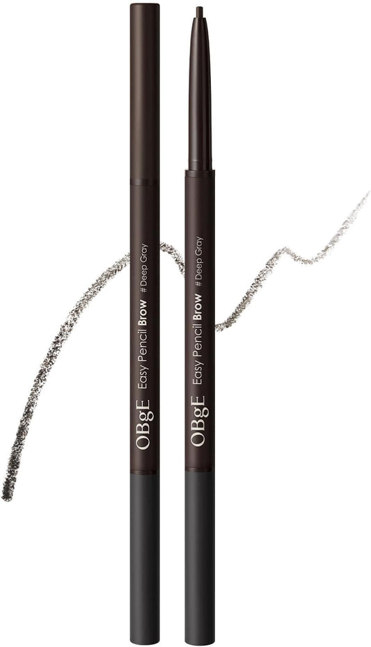 OBgE Men's Easy Pencil Brow Waterproof Permanent Eyebrow Ink Pencil Men's Eyebrow Pen, Eyebrow Pen, Eyebrow Pencil, Eyebrow Pencil, Aibelo Pencil, Easy Pencil Brow (Deep Gray)