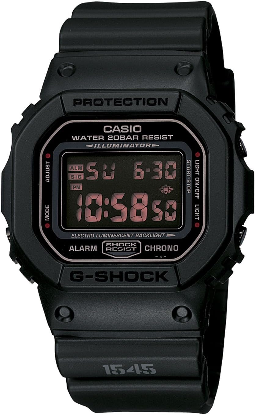 CASIO(カシオ)腕時計 Gショック マットブラック レッドアイ DW5600MS-1[逆輸入品]
