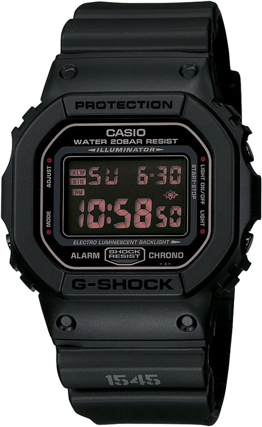 CASIO(カシオ)腕時計 Gショック マットブラック レッドアイ DW5600MS-1[逆輸入品]