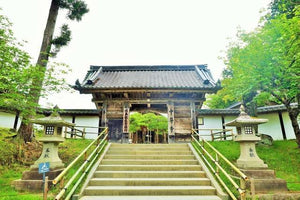 【日本の風景ポストカード】岩手県平泉町 中尊寺 石段の上の山門 はがき お土産 ハガキ 撮影/YOSHIO IWASAWA