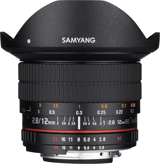 Samyang 12mm F2.8 ウルトラワイド魚眼レンズ Canon EOS EF DSLRカメラ用 - フルフレーム対応