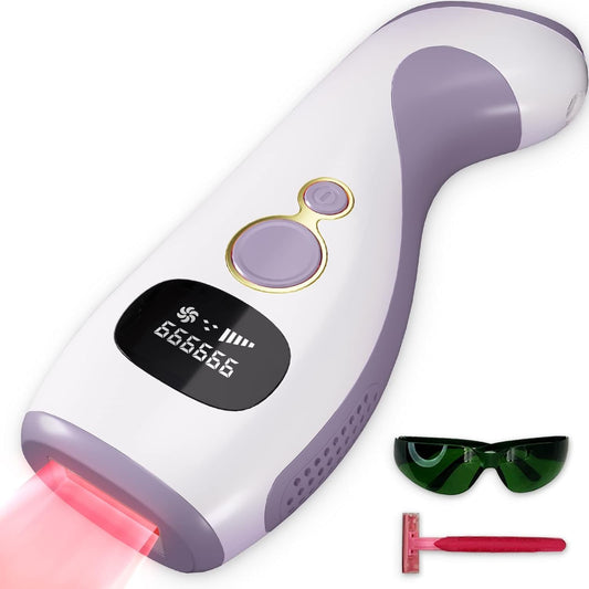 ZAPAL Epilator, 990,0000 Irradiation, IPL Light Epilator, VIO Compatible, Full Body Hair Removal, Household Epilator, 5 Levels, Flash Hair Removal, Sunglasses Included, Waste Hair Treatment, Full Body