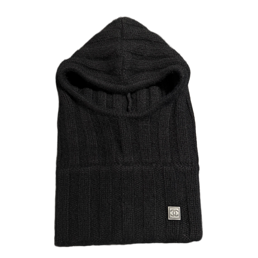 CHANEL 'SPORT CASHMERE' BLACK BALACLAVA