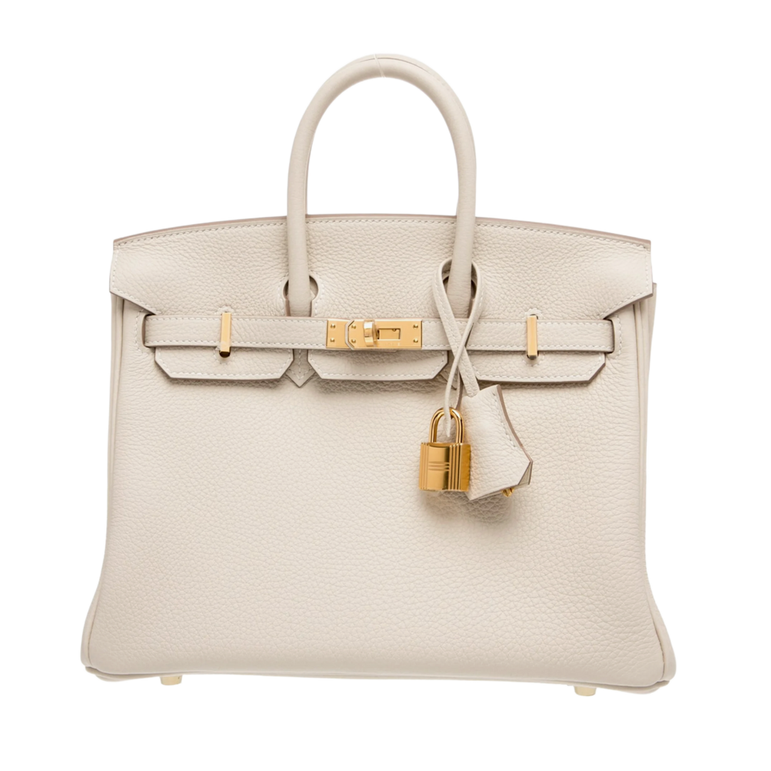 HERMÈS 'BEIGE' TOGO BIRKIN 25 BAG