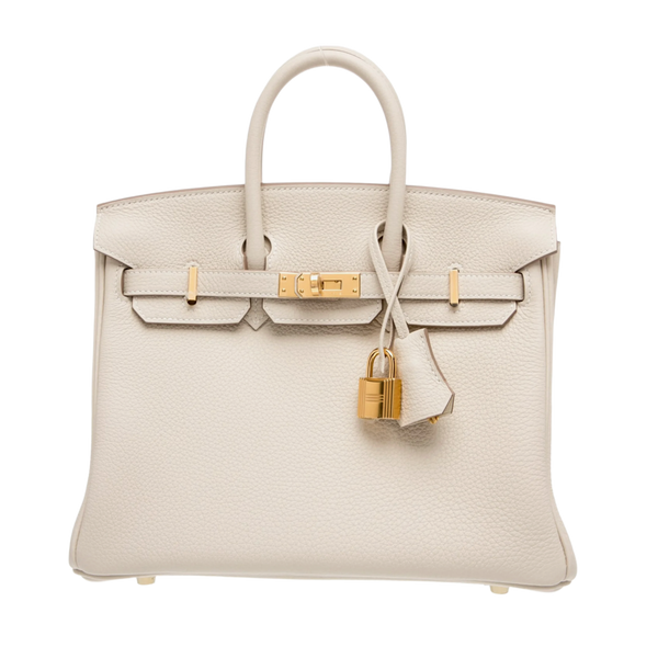 HERMÈS 'BEIGE' TOGO BIRKIN 25 BAG