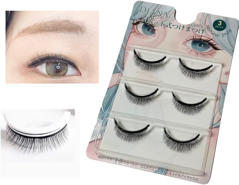 DIANA Magnetic False Eyelashes *Magnetic Eyelashes Sold Separately *DIANA Magnetic False Eyelashes, Magnetic False Eyelashes, Magnetic Eyelashes, Eyelashes, Repeated Usage, Reusable, False Eyelashes,