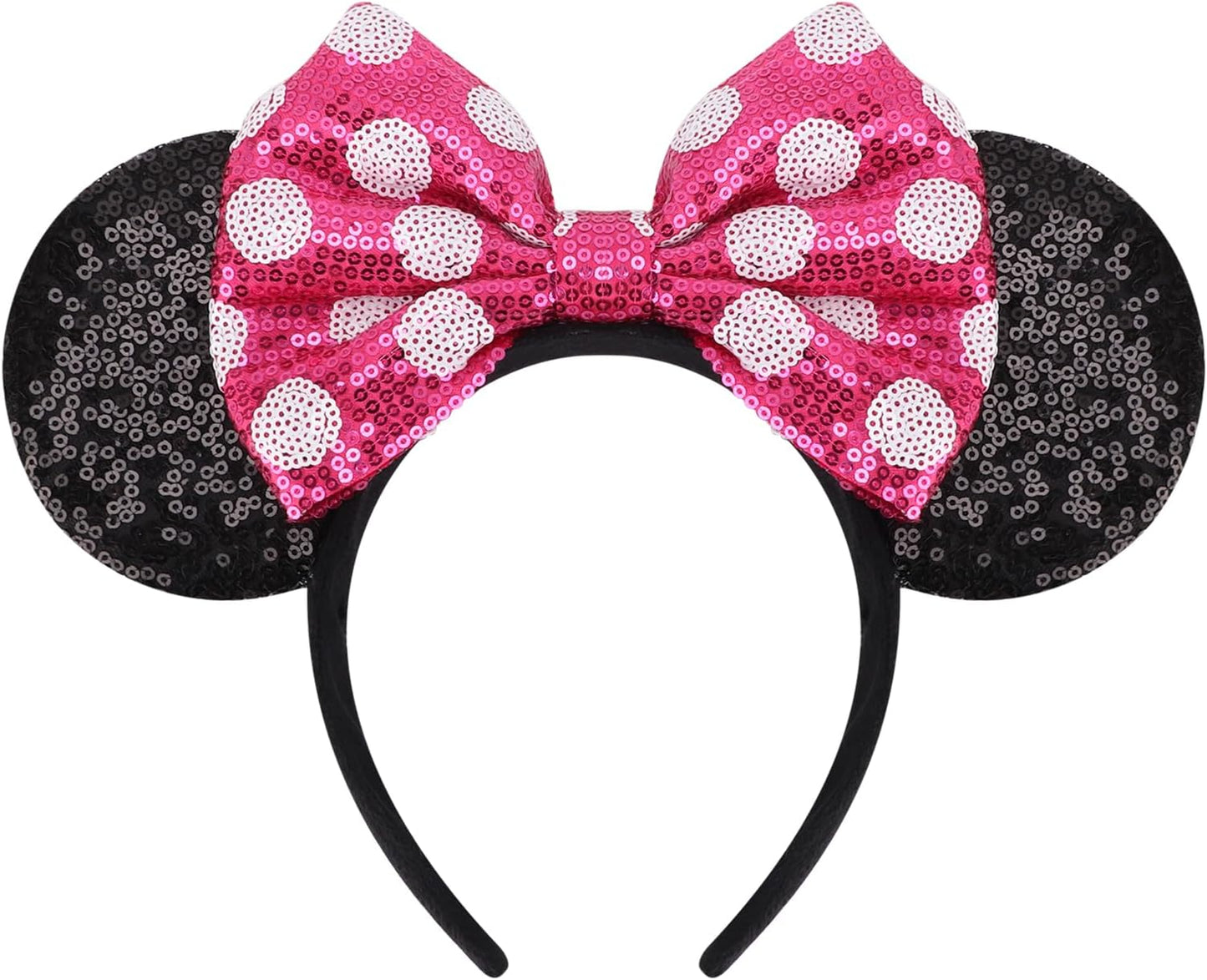 DRESHOW Mouse Ears Bow Sequins Party Decoration Cosplay Costume for Girls and Women