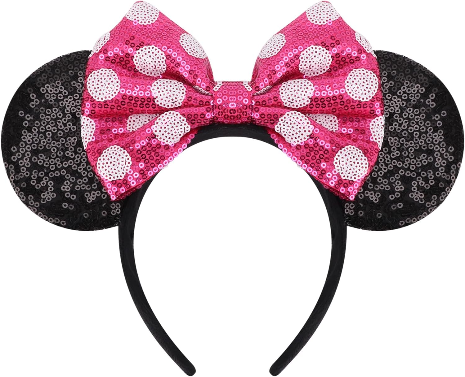 DRESHOW Mouse Ears Bow Sequins Party Decoration Cosplay Costume for Girls and Women