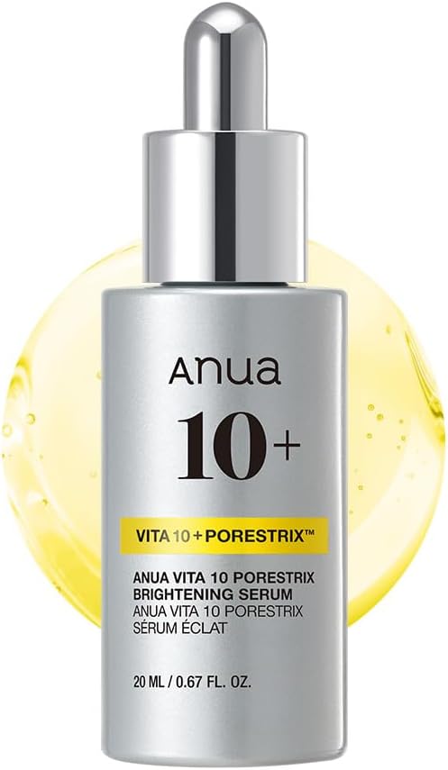 ANUA Vita 10 Pore Strix Brightening Serum, 0.7 fl oz (20 ml), Vitamin Essence, Pores, Skin Tone, Transparent, Moisturized, Firm, Panthenol, CICA, Mixed Skin, Dry Skin, Vitamin Serum, Skin Care