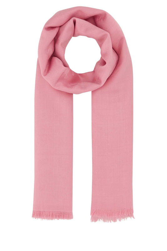 Alexander Mcqueen アレクサンダーマックイーンピンクウールブレンドファウラード - Image 1