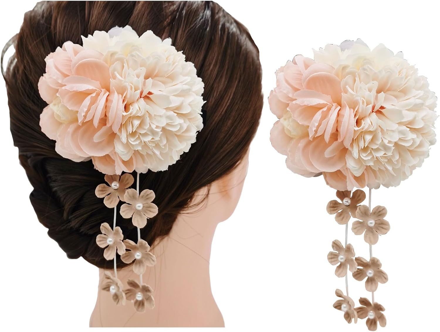 Japanese Style Kimono Hair Ornament, Yukata, Graduation Ceremony, Coming-of-Age Ceremony, Wedding, Shichi-Go-San Party, Thank You Party, New Year, Fireworks Display, Flowers, Dry Flowers, Hair