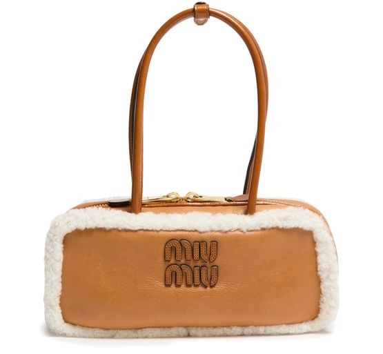 MIU MIU Beau small shearling bag - Image 1