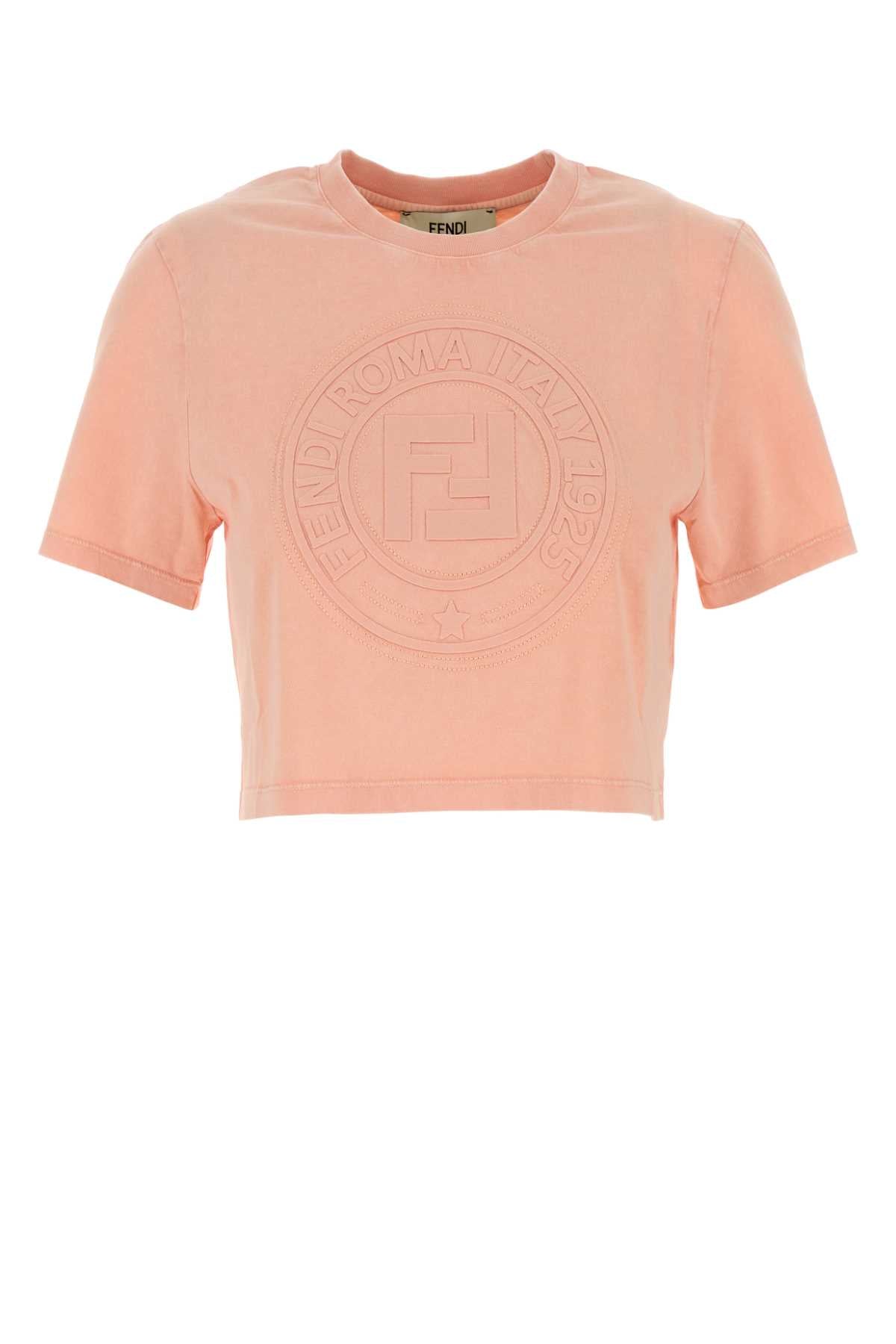 Fendi フェンディピンクコットンTシャツ - Image 1