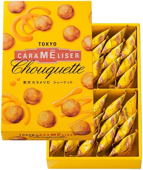 Tokyo Caramelise Shokets (30 Pieces) Sweets, Baked Confectionery, Gift, Tokyo Souvenir, Gift, Petit Chew, Ueno Fugetsudo