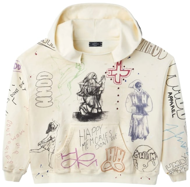 HAPPY MEMORIES DON'T DIE HMDD 'SKETCH' HOODIE