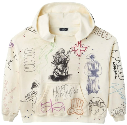 HAPPY MEMORIES DON'T DIE HMDD 'SKETCH' HOODIE