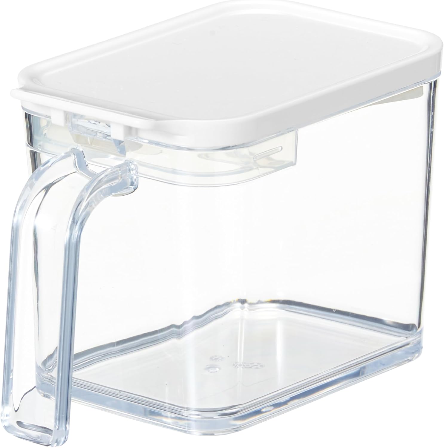Asvel Condiment Pot, Operated with One Hand, Includes Scraper, Compact, Regular Type, 700ml, White