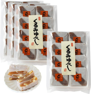 Sanwa Kajiwa, Walnut Yube, 8 Pieces, 4 Bags, Soy Sauce Flavor, Individual Packaging, Bulk Purchase, Tea Maker, Snacks, Japanese Sweets, Petite Gift