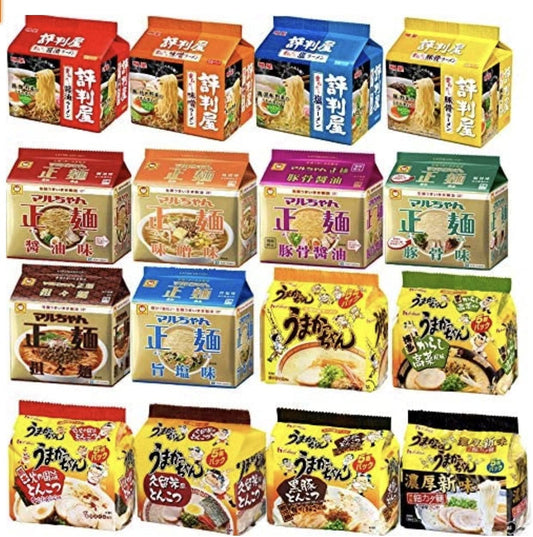 Assortment Set of 6 Types of Bag Ramen, 30 Meals
