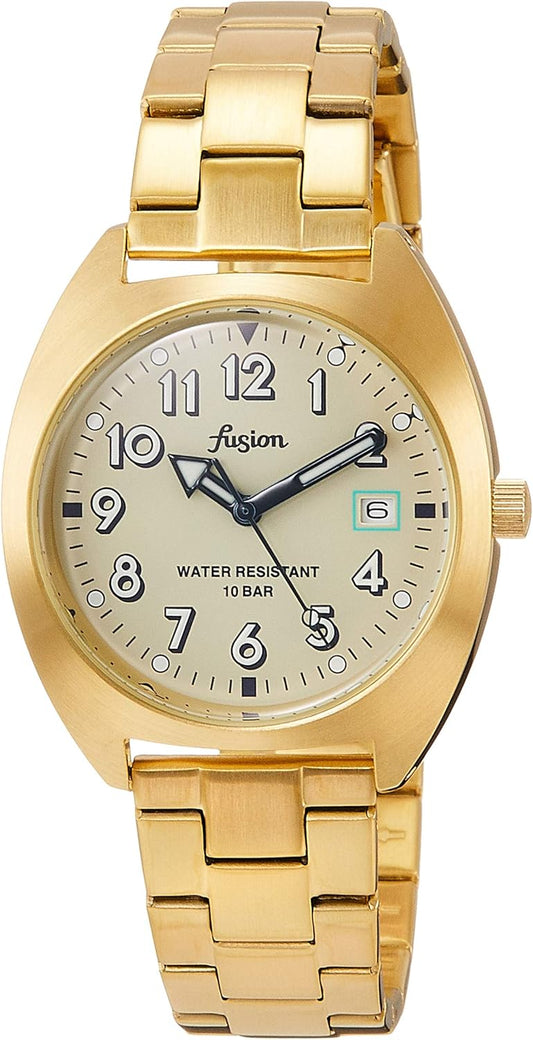 Seiko Watch Alba AFSJ403 Stainless Steel (Light Gold Color Plating), Dial: Grey, Bracelet Type