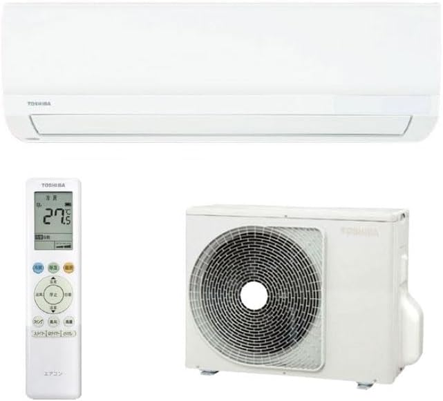 Toshiba Room Air Conditioner RAS-2216TL(W) TL Series, Mainly for 6 tatami mats, 2.2 kW, Compact Design, Single Phase 100 V, 2026 Model, Grand White (Indoor/Outdoor Unit, Remote Control Set)