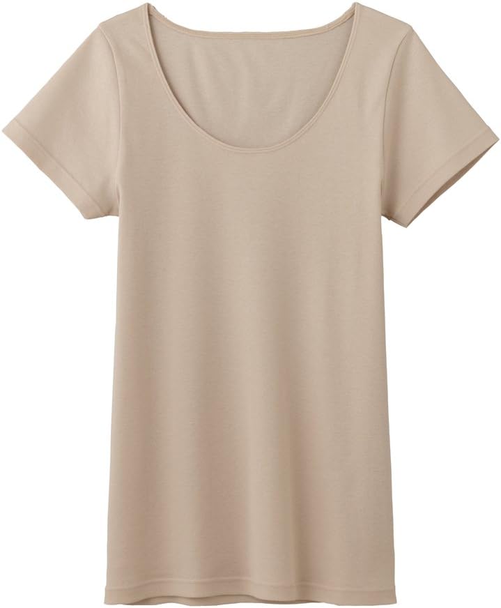 Gunze CFA CB3252 Women's Inner Shirt, Refreshing 100% Cotton, Short Sleeve, Made in Japan
