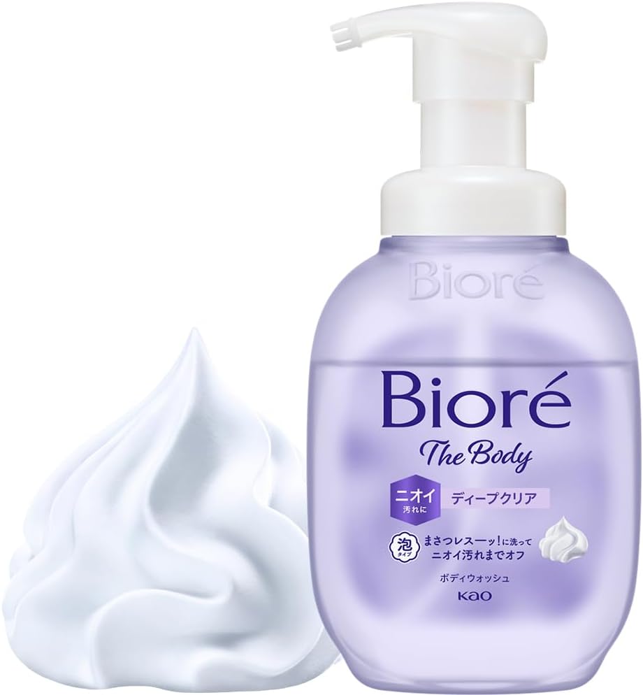 Bioré The Body Foam Type Deep Clear Pump 510 ml Body Soap Body Wash