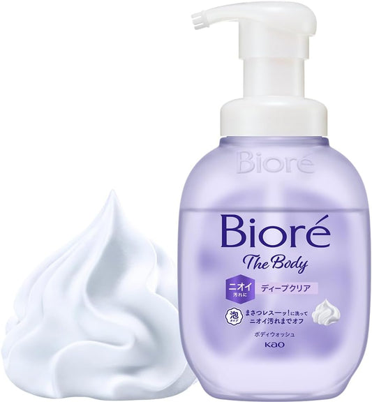 Bioré The Body Foam Type Deep Clear Pump 510 ml Body Soap Body Wash