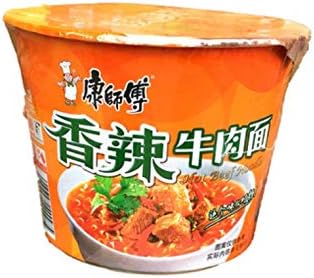 Kangshi Beef Face Cup, Instant Ramen, Instant Food, 1 Meal x 6 Pieces