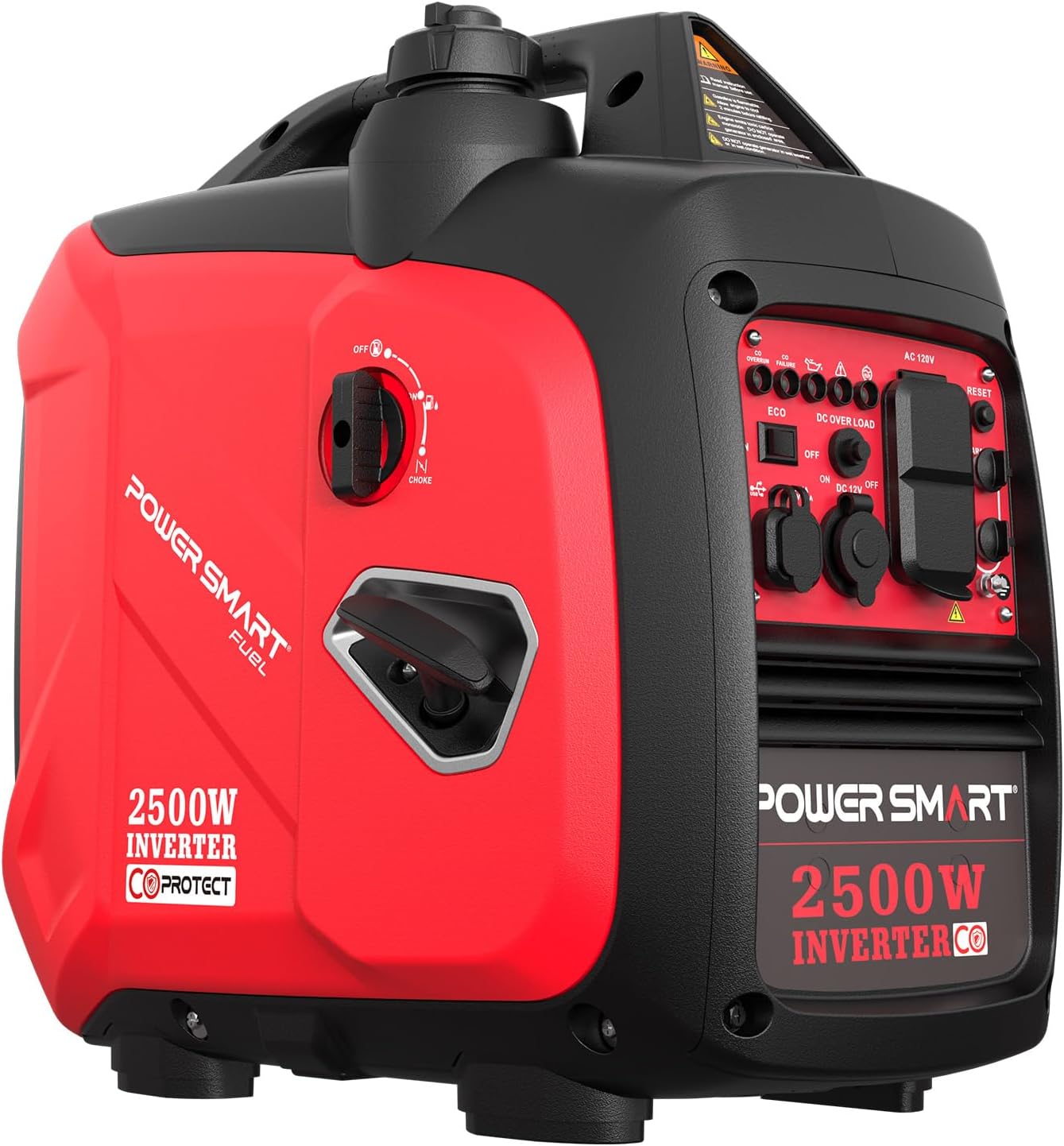 PowerSmart 2500 Watt Portable Inverter Generator with CO Protection, Quiet Camping