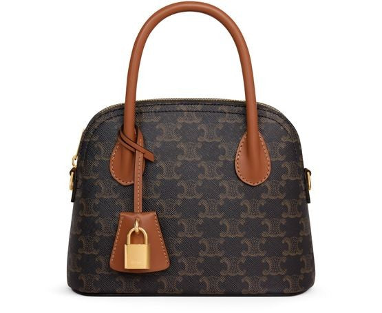 CELINE teen Honorine bag in Triomphe canvas and calfskin - Image 1