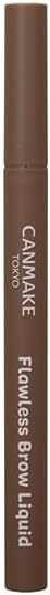 Canmake Flores Brow Liquid 03 Sesame Greige 0.5ml Liquid Eyebrow Charcoal Powder Matte Greige