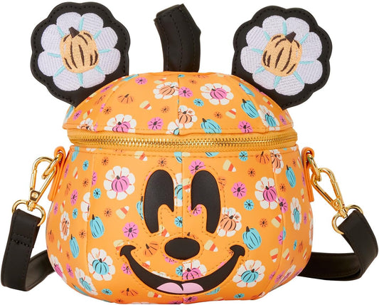 Loungefly Bolso cruzado de calabaza de Disney
