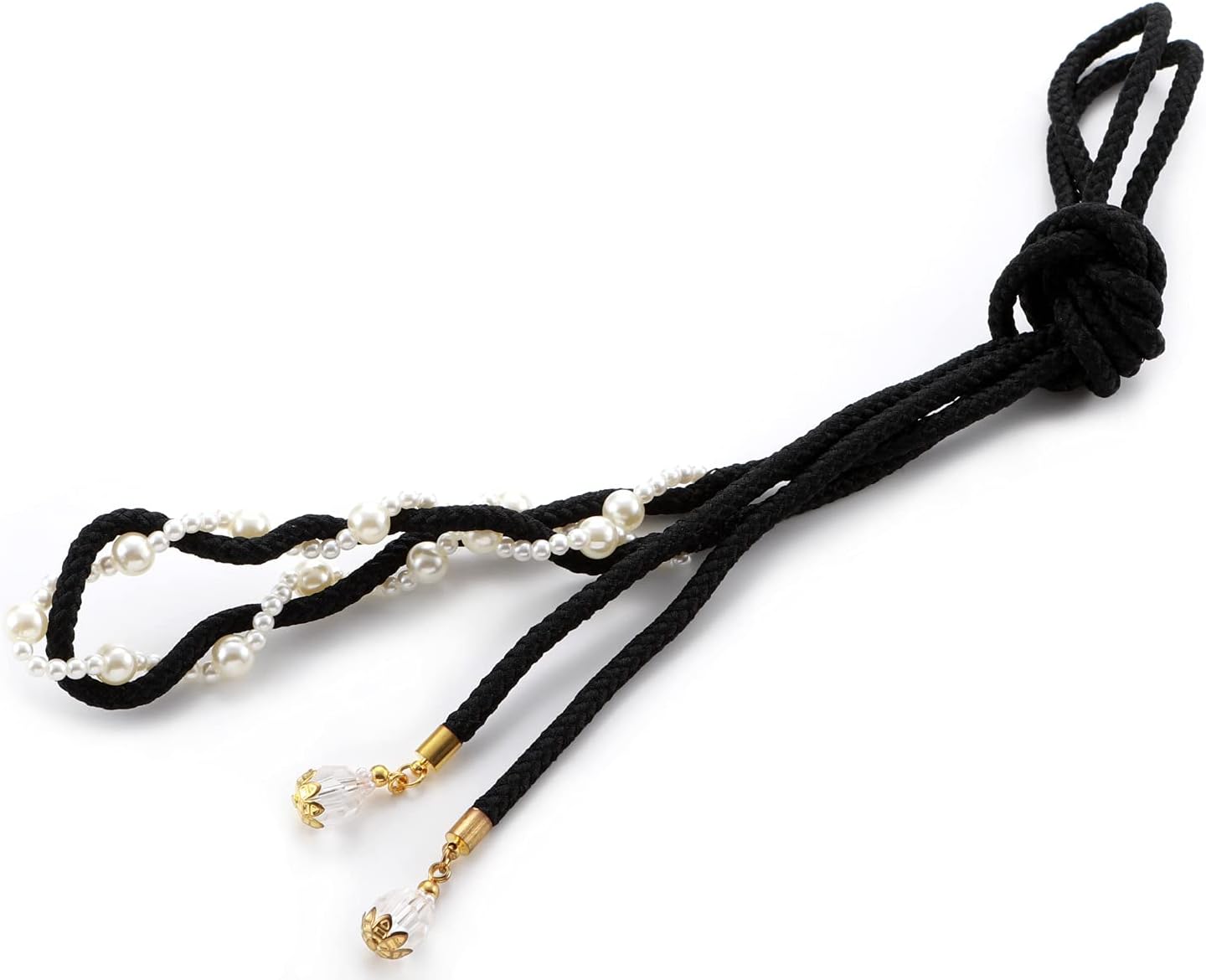 Sarasa Obi Belt Tie and Accessory for Yukata (Summer Kimono) with Pearl Beads