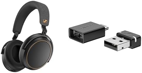 【Set Purchase】【Exclusive】 Sennheiser Wireless Headphones MOMENTUM 4 Wireless SE Color Copper + BTD 600 USB Adapter Set ANC 60 Hours Playback Low Latency Multi-Point Touch Panel aptX