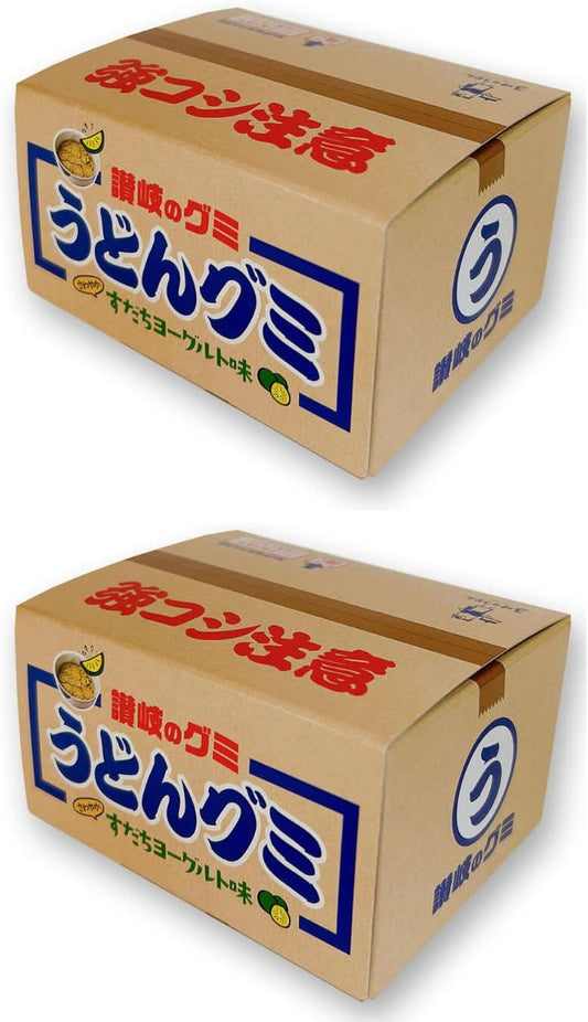 Udon Gummy (Sudachi Yogurt Flavor) x 2 Boxes - Souvenir from Kagawa