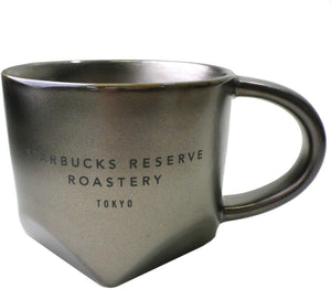 STARBUCKS STARBUCKS STABA Roastery Limited Roastery Beveled Base Mug Dark 8oz Porcelain Tableware Cup Silver Bronze Boxed Japan Tokyo Medium Black Coffee Starbucks Reserve