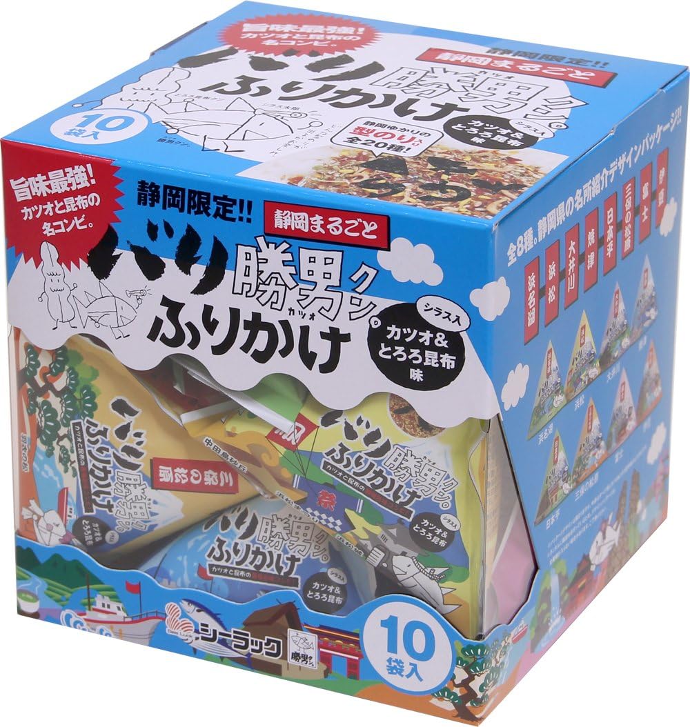 A cute Tetra shape with a full Shizuoka. Furikake (0.1 oz (2.5 g) x 10 Bags) Bonito & Kelo Kelp Flavor