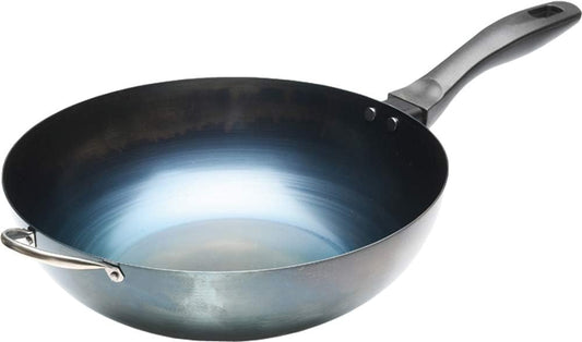 Fujita Metal 040080 Iron Wok, One Hand, 11.0 inches (28 cm), Made in Japan, Suite Fine Artisans