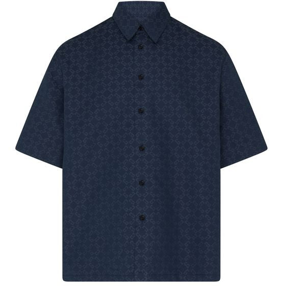 GIVENCHY シャイニー モノグラム72 デニム シャツ - Image 1