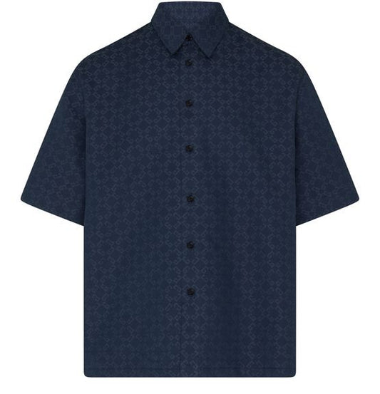 GIVENCHY シャイニー モノグラム72 デニム シャツ - Image 1