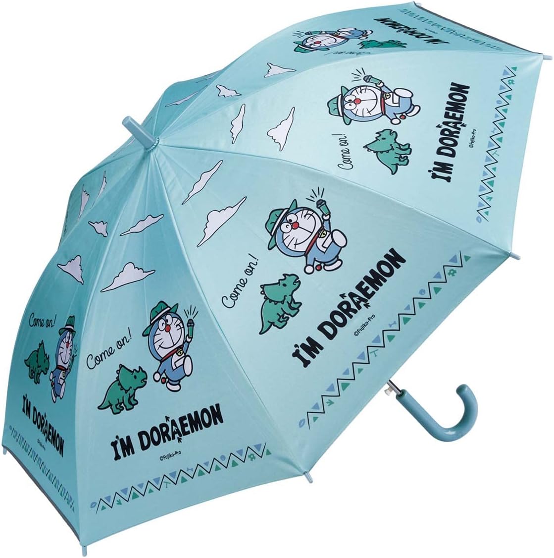 Skater Kids' Sun Umbrella, 55 cm, Doraemon Space Walk, For Ages 9-10, Approx. 49.2-53.1 in., Elementary School, One-Touch Jump Style, UV Protection, 8 Ribs, For Sunny or Rainy Weather, UBSR3-A