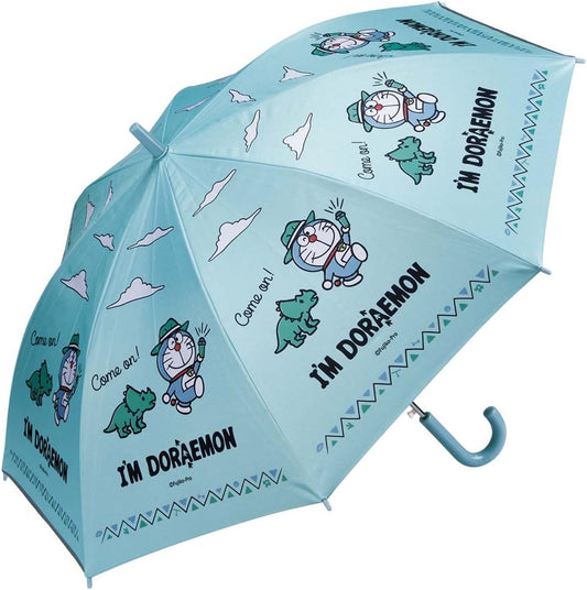 Skater Kids' Sun Umbrella, 55 cm, Doraemon Space Walk, For Ages 9-10, Approx. 49.2-53.1 in., Elementary School, One-Touch Jump Style, UV Protection, 8 Ribs, For Sunny or Rainy Weather, UBSR3-A
