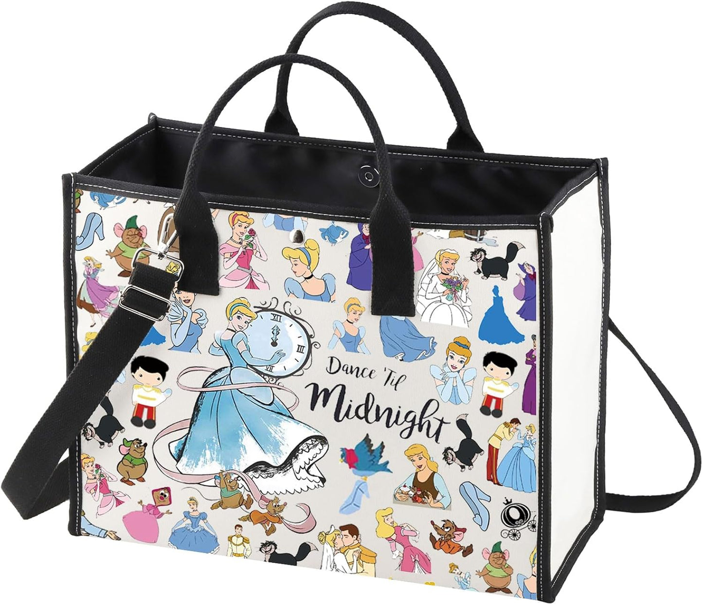 WZMPA Bolsa de mano mágica de princesa de dibujos animados para fanáticos de ratas, regalos de baile hasta medianoche Scullery Maid Bolsa de hombro de cuentos de hadas Merch
