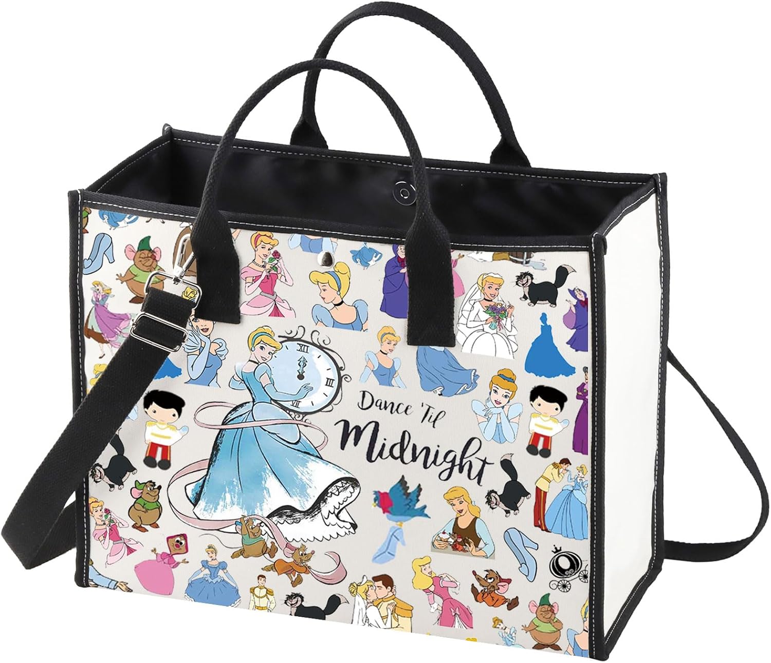 WZMPA Bolsa de mano mágica de princesa de dibujos animados para fanáticos de ratas, regalos de baile hasta medianoche Scullery Maid Bolsa de hombro de cuentos de hadas Merch
