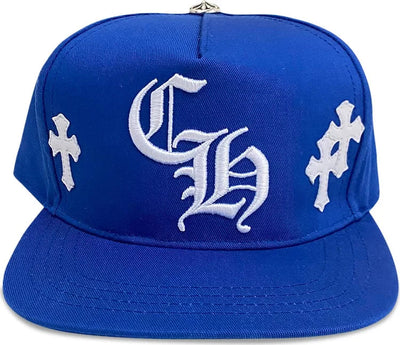 CHROME HEARTS '9 PATCH' BLUE HAT