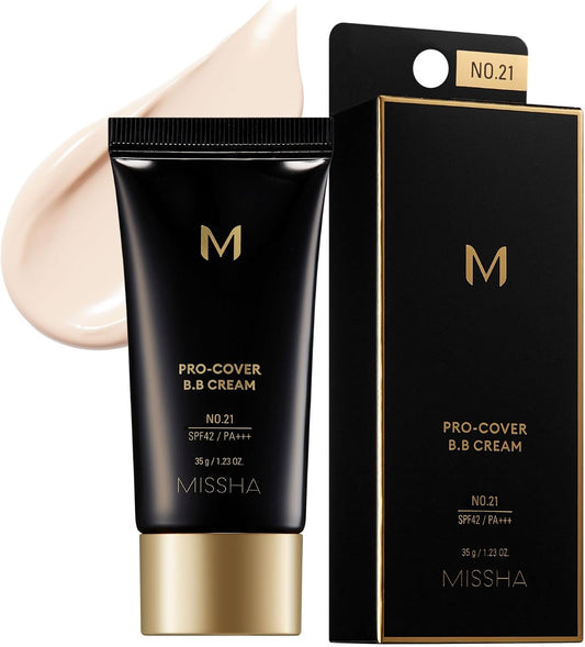 MISSHA M Pro Cover BB Cream No.21 Light Skin Tone (1.2 oz (35 g)
