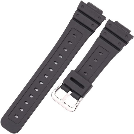 for G-Shock Replacement Strap for G-Shock G-Shock Compatible 16mm Waterproof Watch Strap Sport Loop Lightweight Waterproof Breathable Sport Silicone Strap Replacement Band Silicone for CASIO