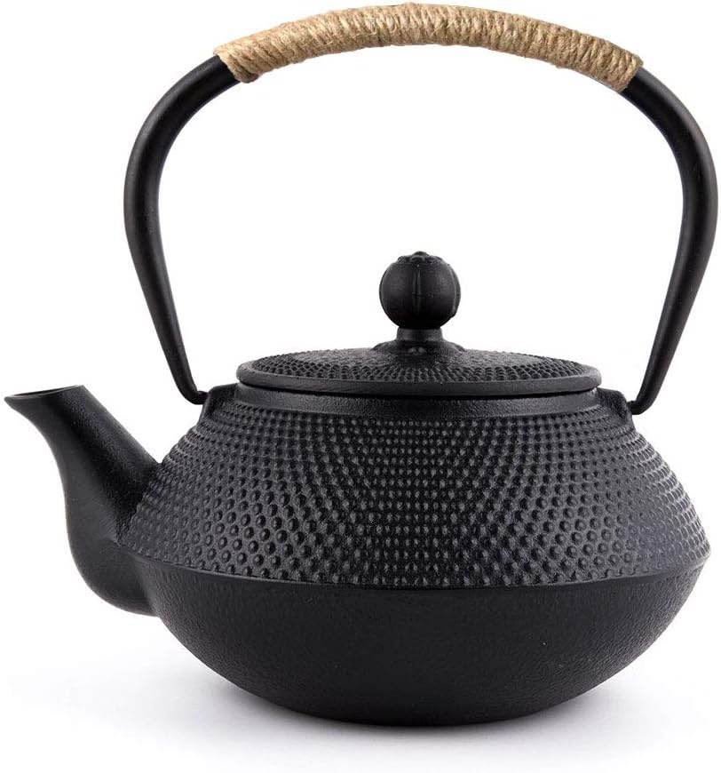 Iron Kettle Teapot Iron Supplement No Enamel Direct Fire Use IH Compatible Traditional Craft Hail 0.8L