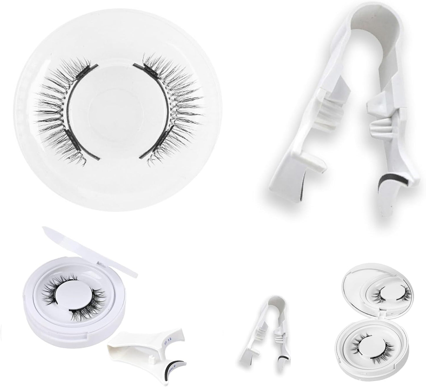 false eyelashes natural magnetic false eyelashes magnetic false eyelashes 1 pair long lasting with clip storage box magnetic eyelashes 3d cosmetic waterproof comfortable reusable for women beginners